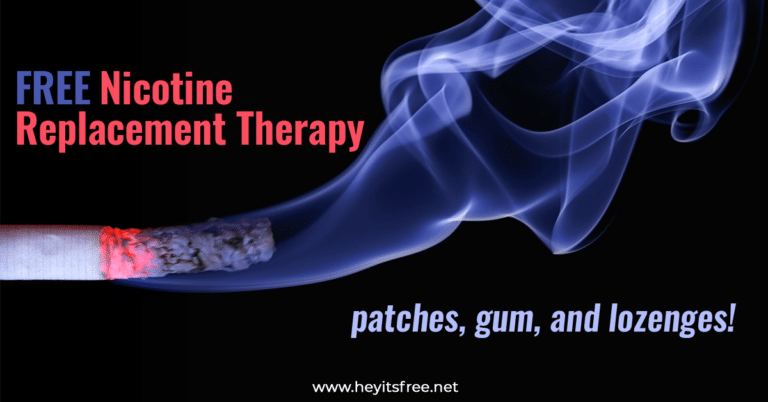 Free Nicotine Replacement Therapy Patches Lozenges Gum