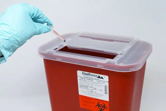 Free Sharps Needle Container
