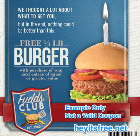 Fuddruckers Birthday Freebie