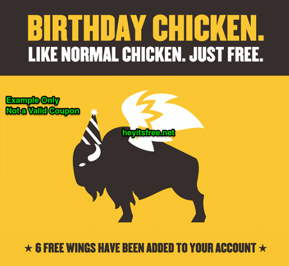 buffalo wild wings birthday freebie