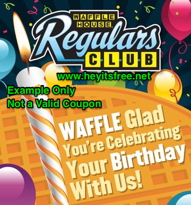 Waffle House Birthday Freebie