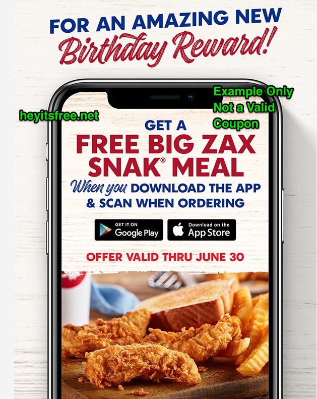 Zaxby's Birthday Freebie