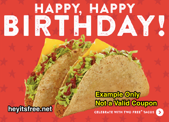 Jack in the Box Birthday Freebie Tacos