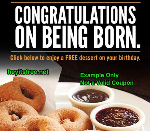 Smokey Bones Birthday Freebie