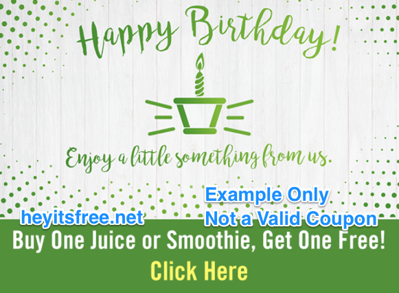 Juice It Up Birthday Freebie