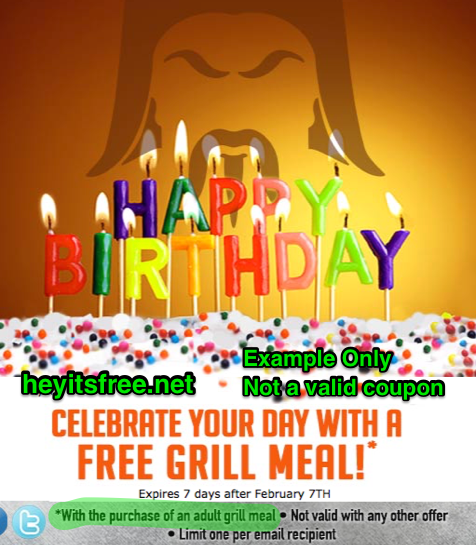 Huhot Mongolian Grill Birthday Freebie