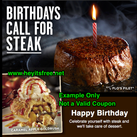 Longhorn Steakhouse Birthday Freebie