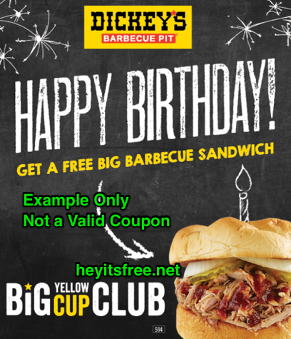 Dickey's Barbecue Pit Birthday Freebie