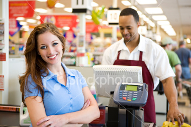 I wonder if the guy in the green shirt knows millions of people have seen the back of his head. Stupid stock coupon photo