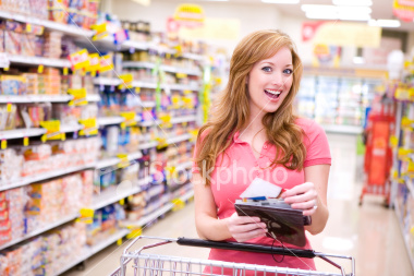 Why is she getting her coupons out now? Stupid stock coupon photo