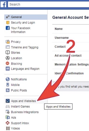 How To Remove Facebook App Step 2