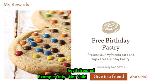 Panera Bread Birthday Freebie