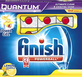 Free Finish Quantum Lemon Sparkle Detergent