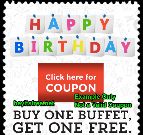 Old Country Buffet Birthday Freebie