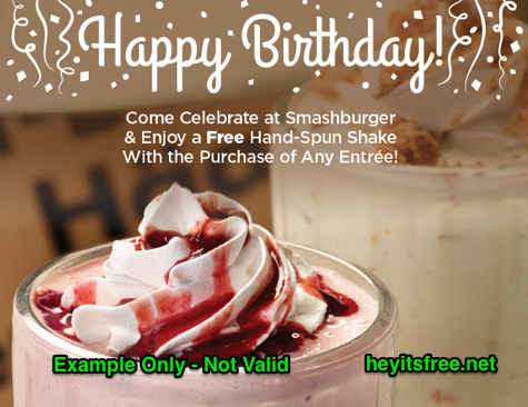 Smashburger Birthday Freebie