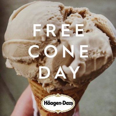 Free Haagen-Dazs Cone Day