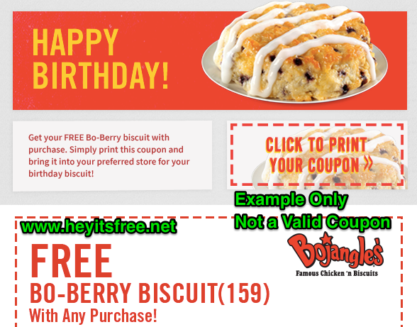 Bojangles Birthday Freebie