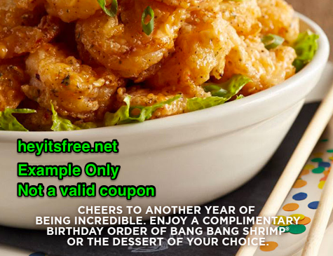 Bonefish Grill Birthday Freebie