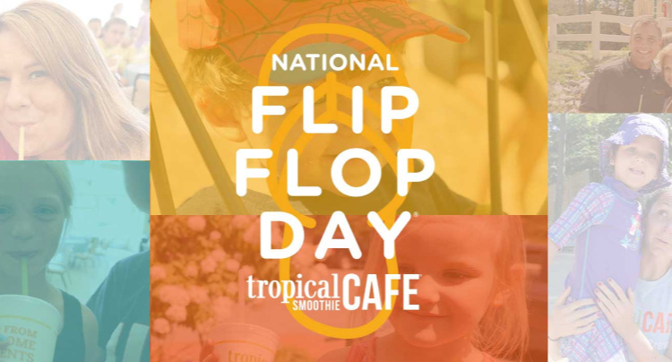 Free Tropical Smoothie Cafe Flip Flop Day