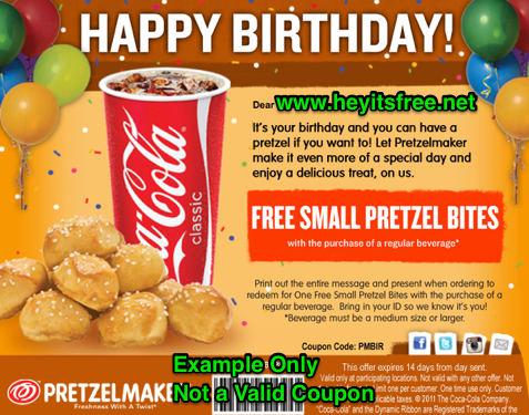 Free Pretzelmaker Birthday