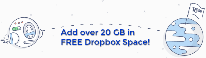 How to Add Free Dropbox Space