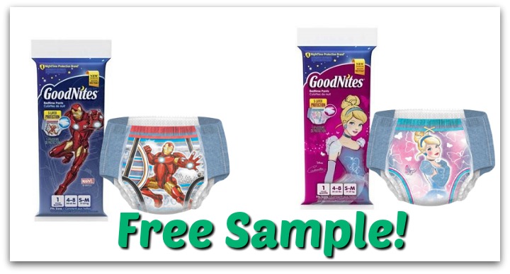 Free GoodNites Sleep Underwear