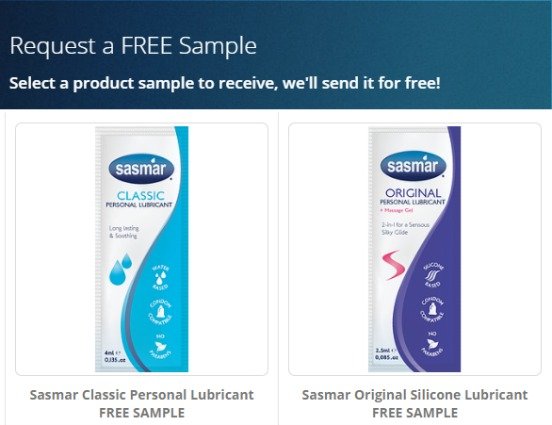 Free Sasmar Personal Lubricant