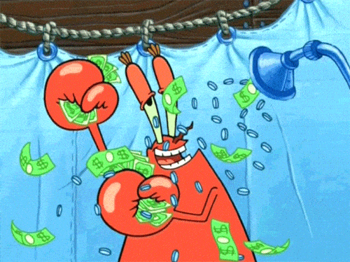 Spongebob Mr. Crab Money Shower