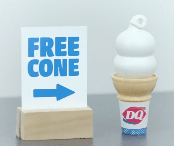 Free Dairy Queen Ice Cream Cone