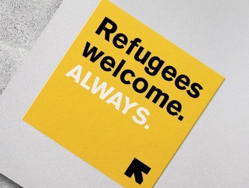 Free Refugees Welcome Sticker