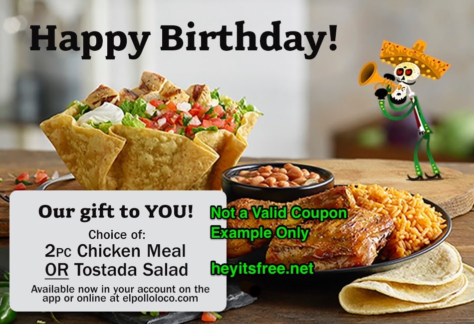 El Pollo Loco Birthday Freebie