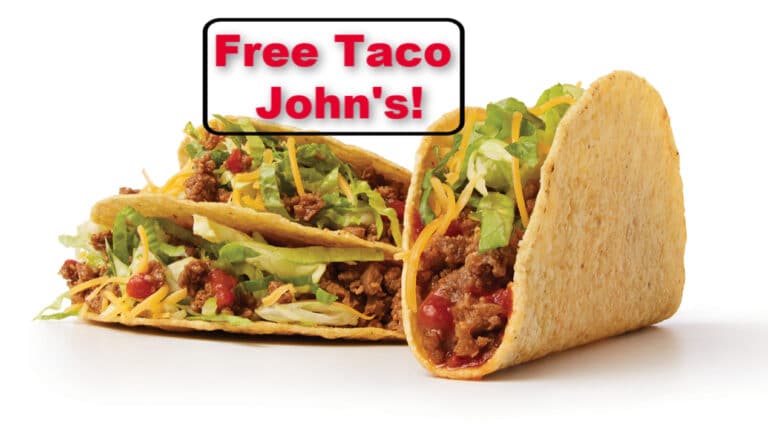 Free Taco John's Beef Tacos