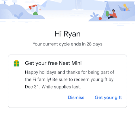 Free Google Fi Nest Mini