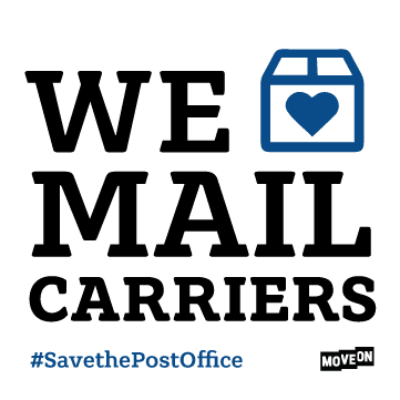 Free We Love Mail Carriers Sticker