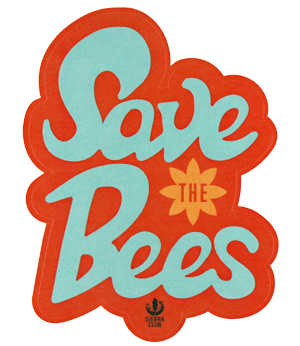 Free Save the Bees Sticker