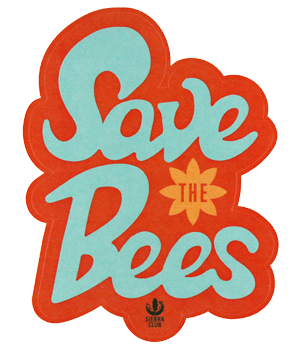 Free Save the Bees Sticker