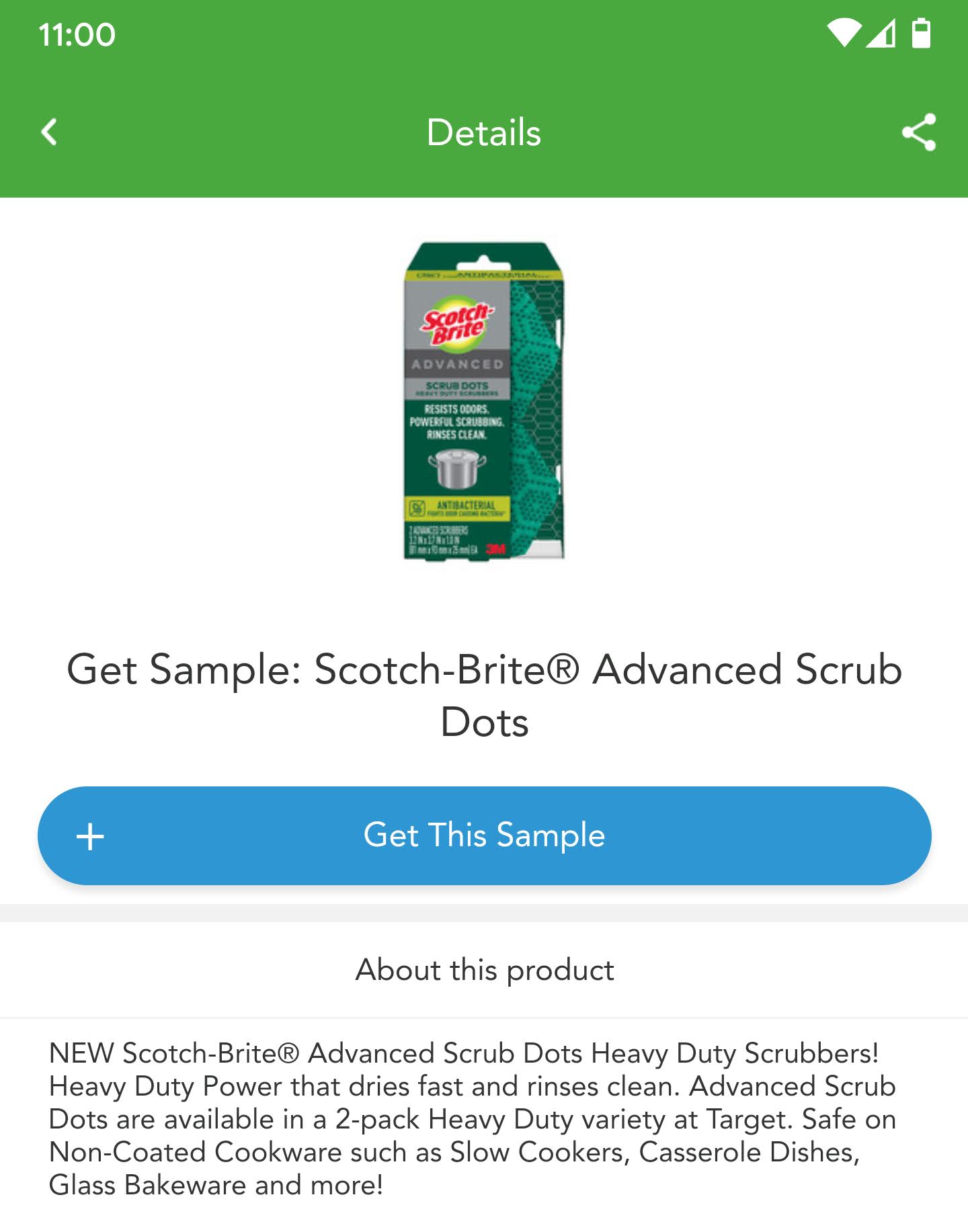 Checkout51 Free Scotch-Brite Advanced Scrub Dots
