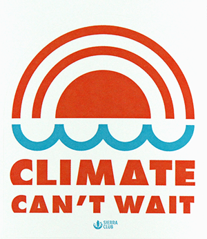 Free Climate Can't Wait Sticker