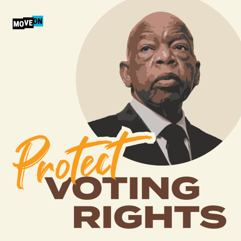 Free John Lewis Protect Voting Rights Sticker