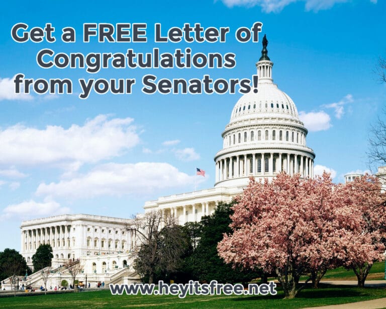 Get a FREE Letter of Congratulations from your Senators!