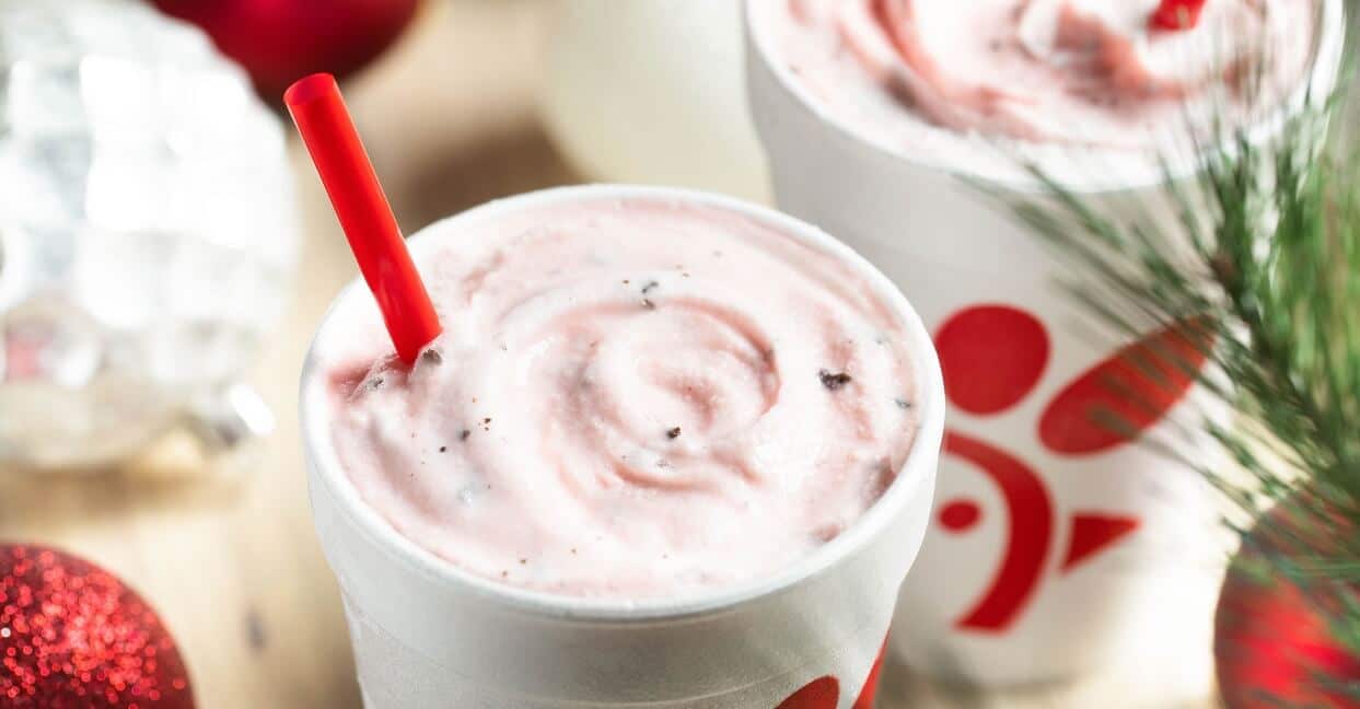 ChickfilA Free Peppermint Milkshake • Hey, It's Free!