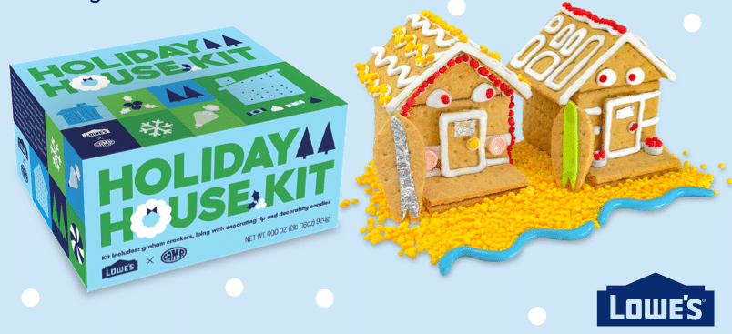 Free Lowe's DIY Holiday House Kits