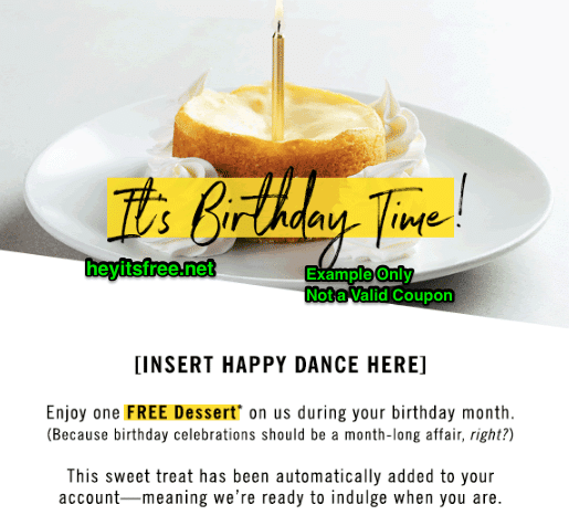 California Pizza Kitchen Birthday Freebie