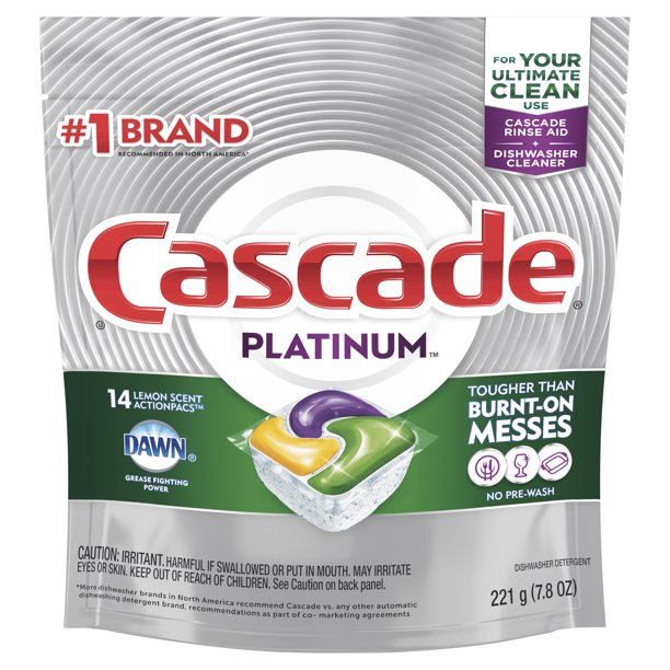 Free Cascade Platinum Dish Detergent