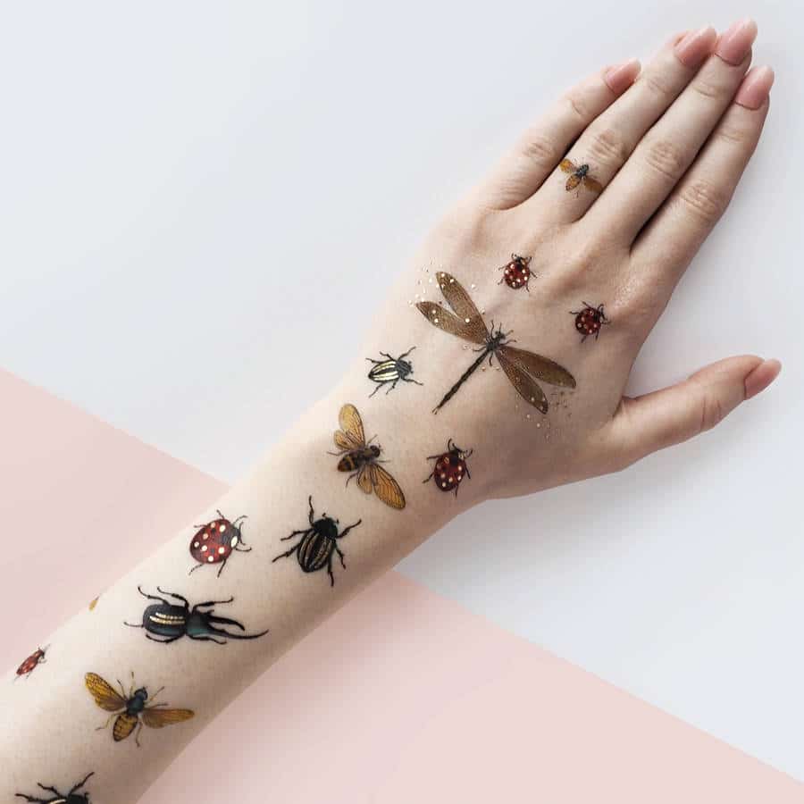 Free Temporary Bug Tattoos