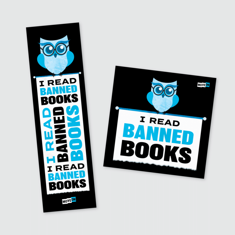 Free I Read Banned Books Sticker and Bookmark