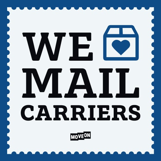 Free We Love Mail Carriers Sticker