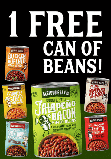 Free Can of Serious Bean Co Beans
