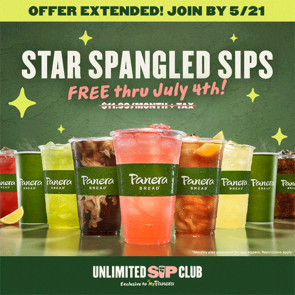 Free Panera Unlimited Sip Club • Hey, It's Free!