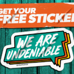 Free We Undeniable Sticker